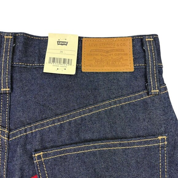 Levi’s Premium High-Rise Denim Midi Skirt NWT (XS / Size 2 / 26 Dark Wash) - Picture 9 of 15